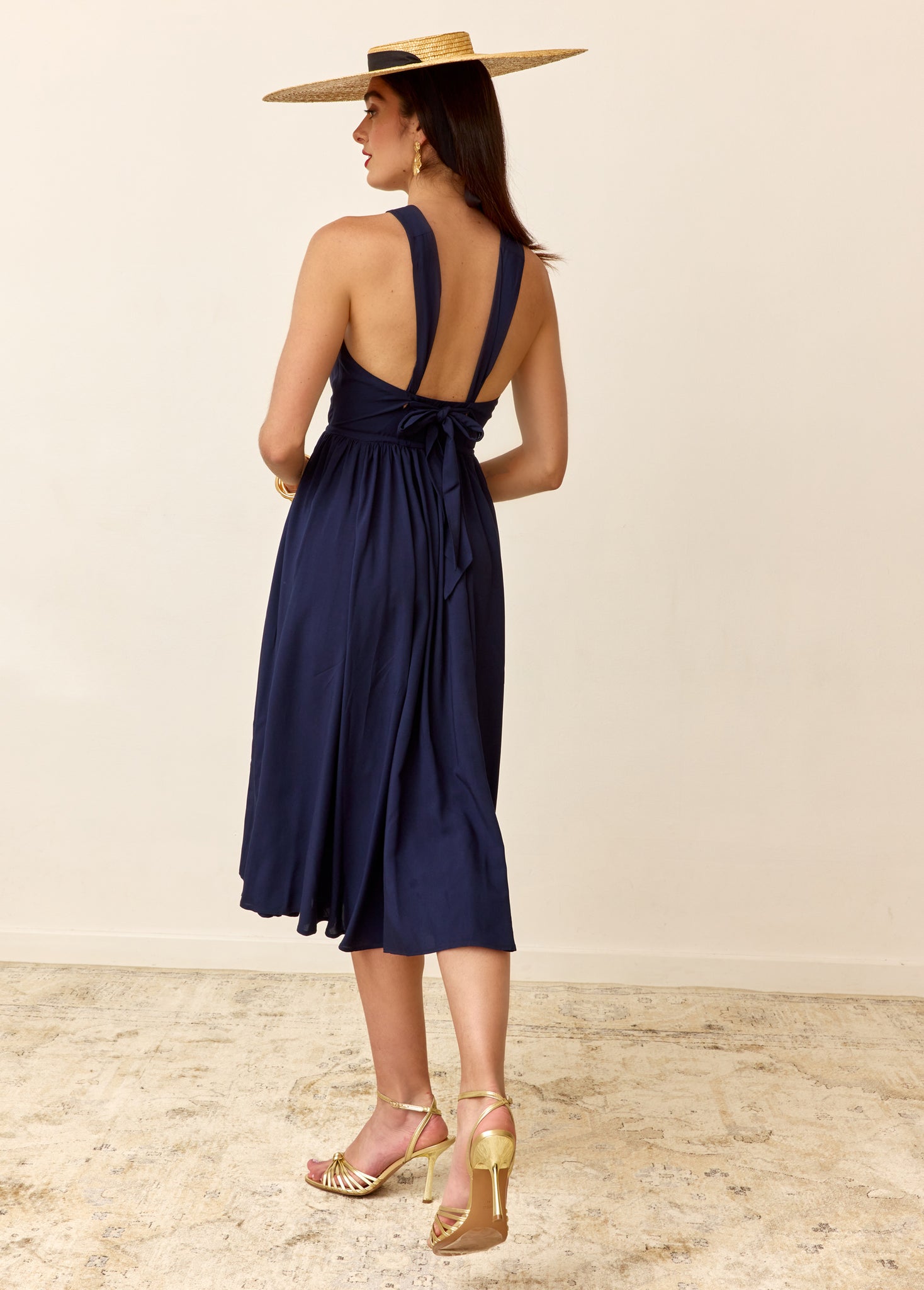 Robe Daphné bleu marine