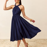 Robe Daphné bleu marine