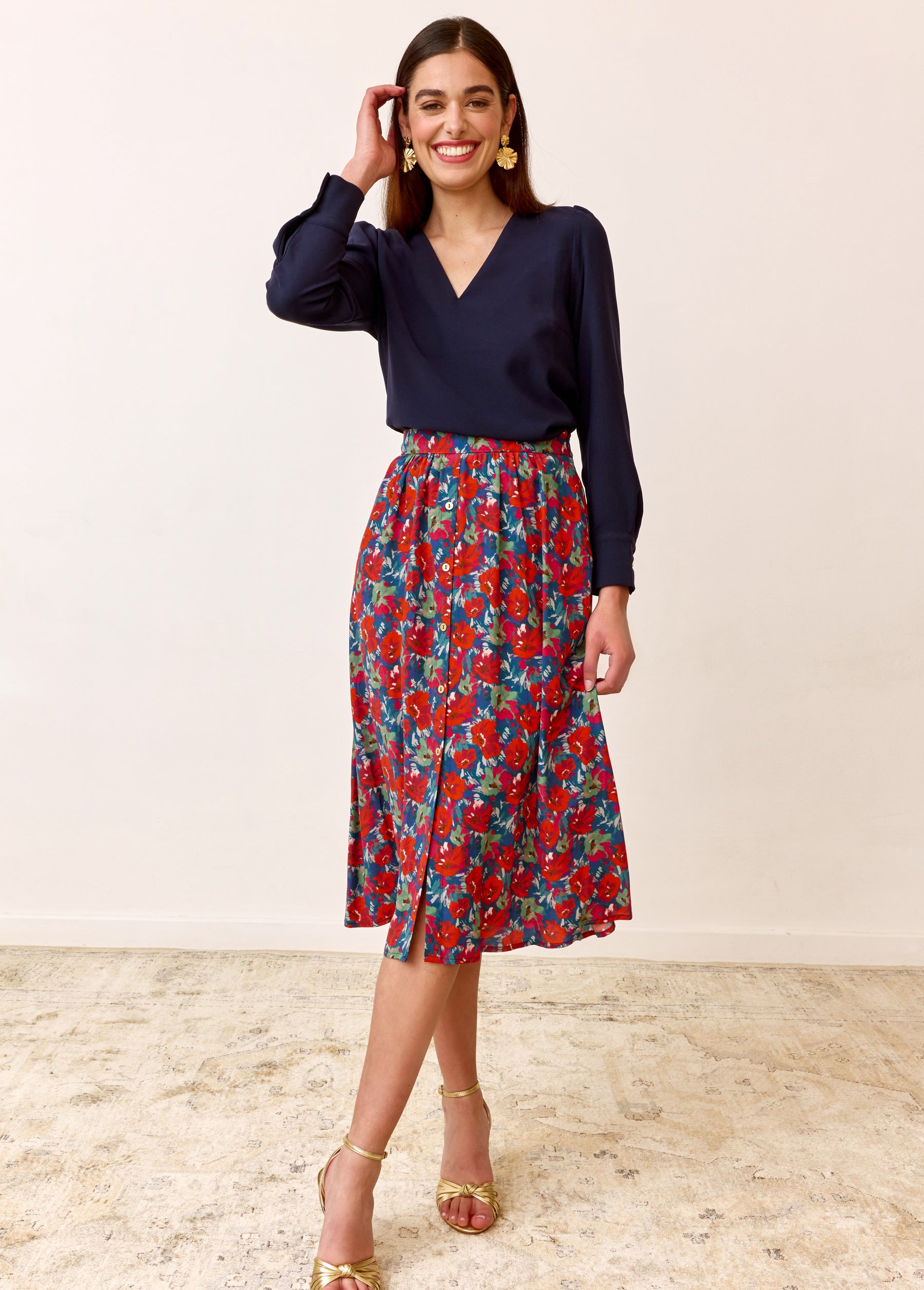 Jupe Eloi imprimé Salto