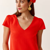 Robe Arlo Rouge orangé