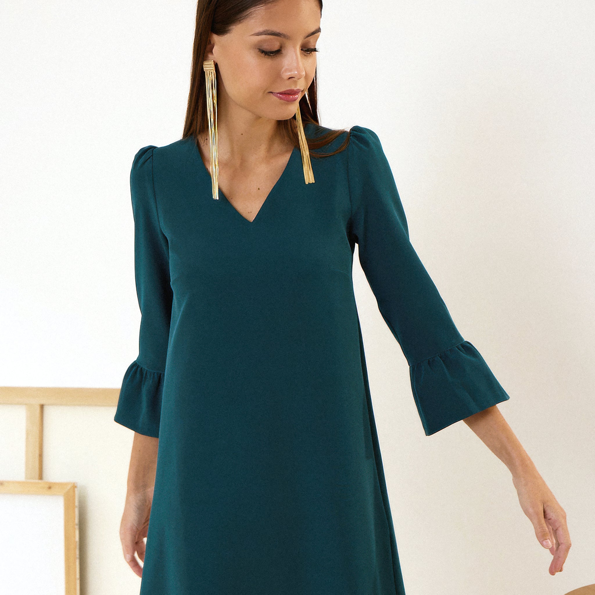 Robe Antonia Vert émeraude