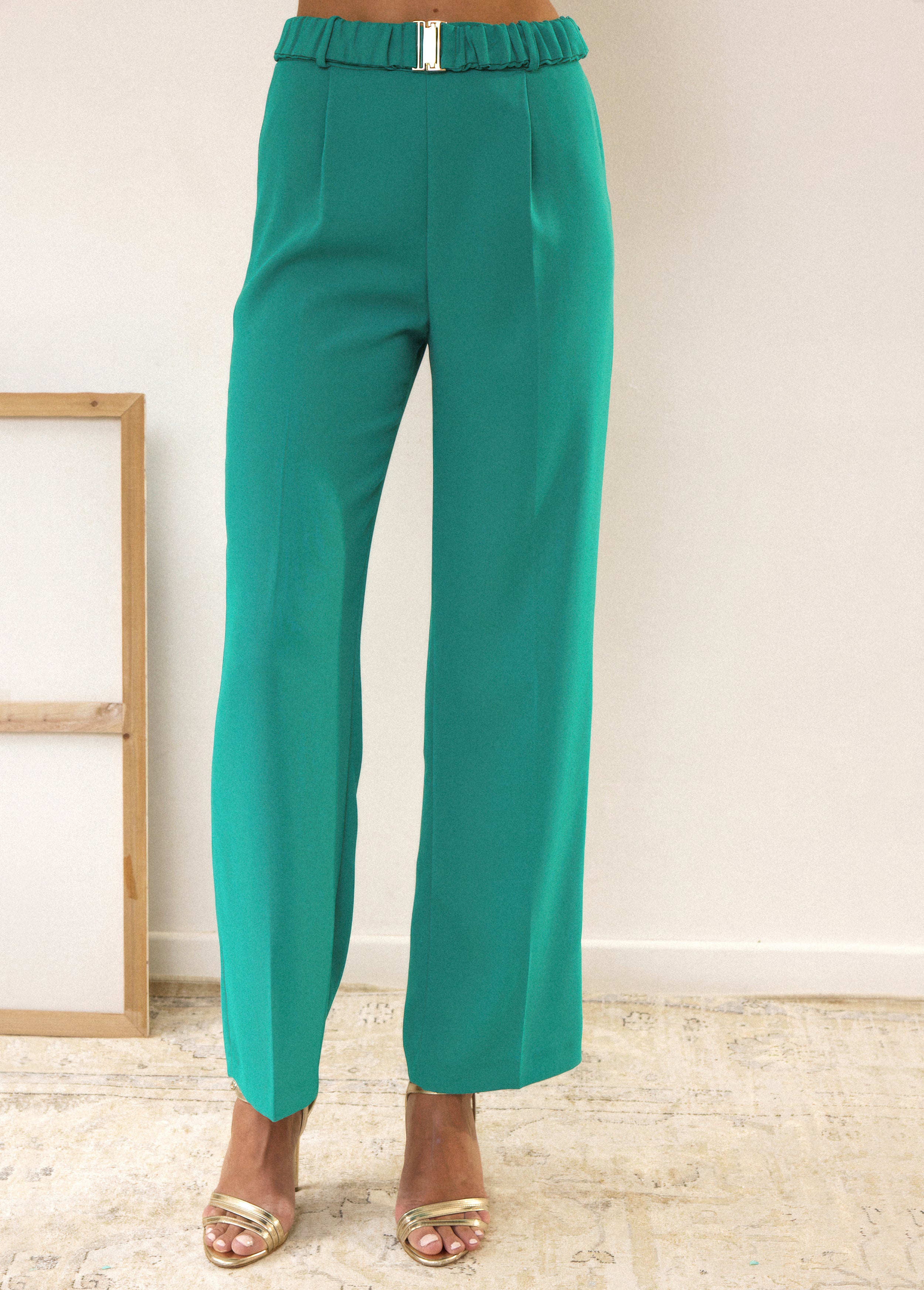 Pantalon Octavio vert émeraude