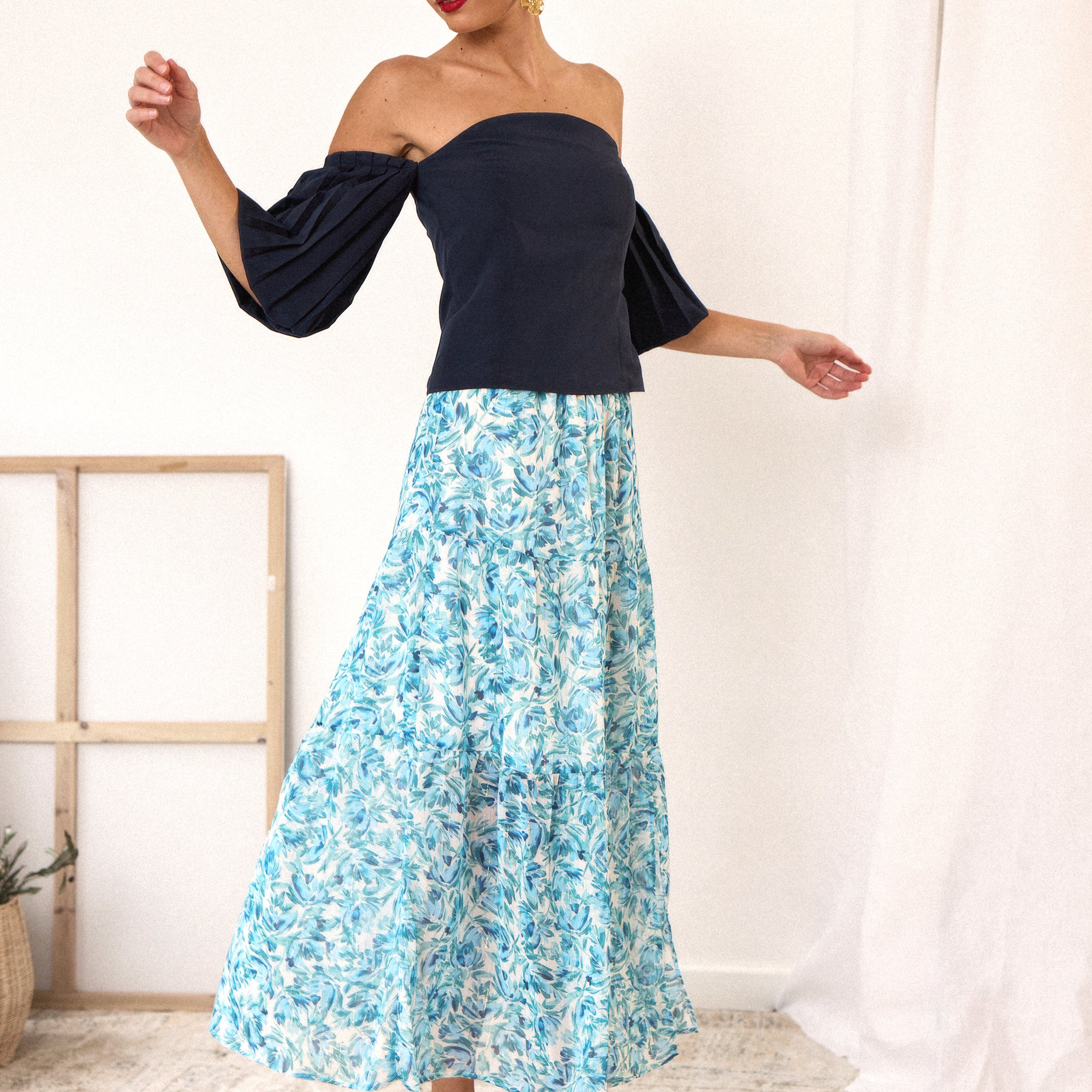 Jupe Faneli Toscane bleue