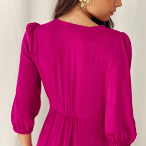 Robe Teodora Magenta Violine