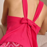 Top Daphné rose framboise