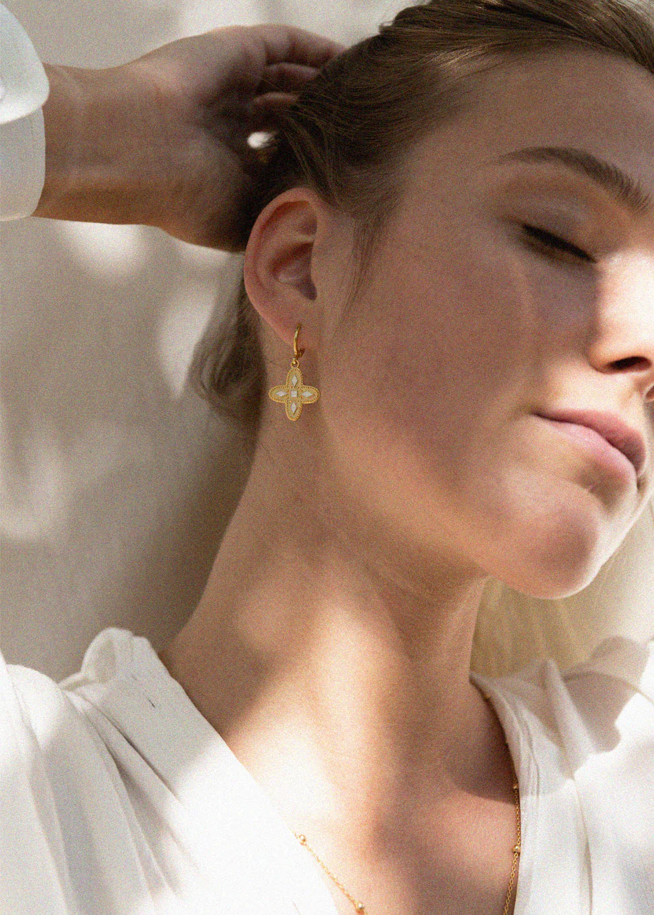 Boucles Adriana écru