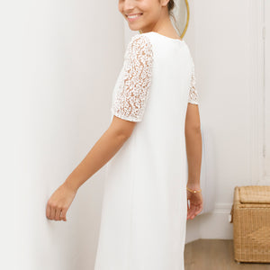 Robe Alba blanc cassé