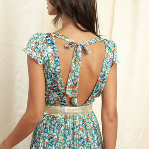 Robe Fermo imprimé vert
